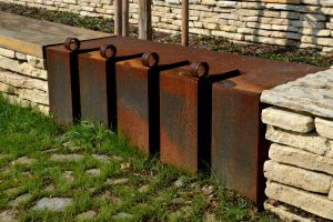 Projet extérieur en acier corten
