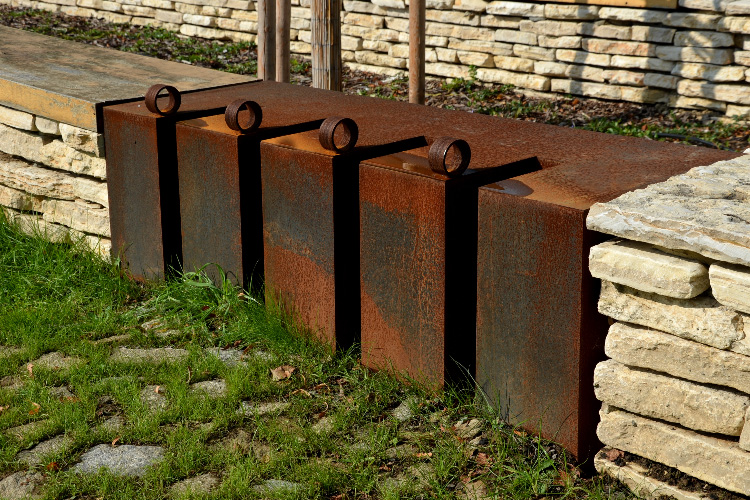 Projet extérieur en acier corten