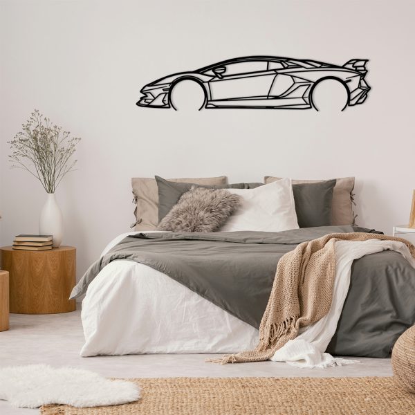 Art mural métal Lamborghini Aventador