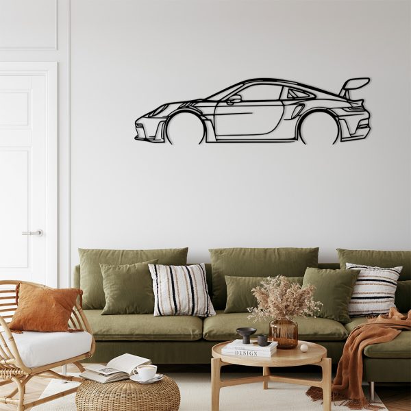Décoration murale en métal Porsche 911 GT3 RS 992