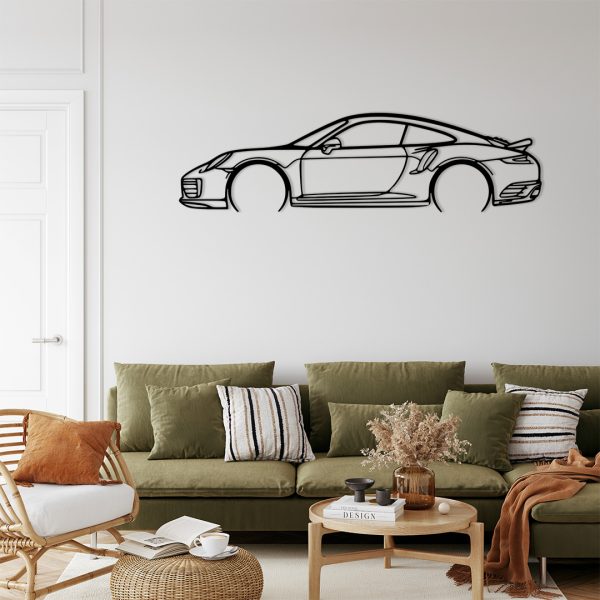 Décoration murale métal Porsche 911 Modèle 991 Turbo S