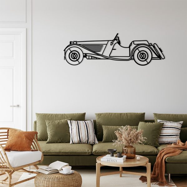 Décoration murale métal voiture ancienne