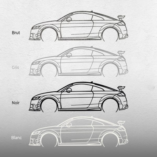 Art mural en métal Audi TT – Image 3