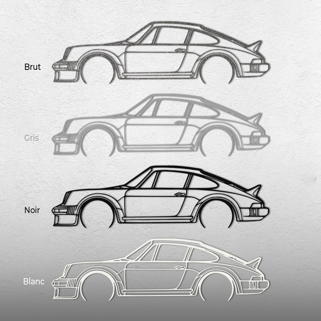 Art mural en métal Porsche 911 SC Groupe 4 – Image 3