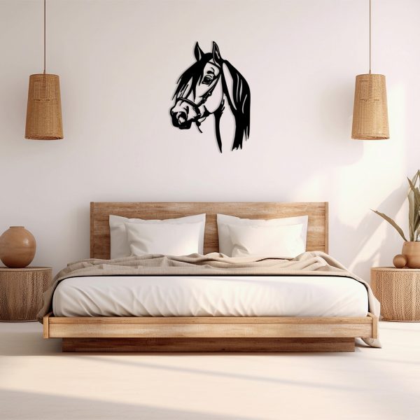 Art mural métal cheval