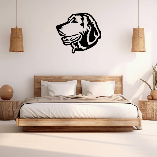 Art mural métal chien labrador retriever
