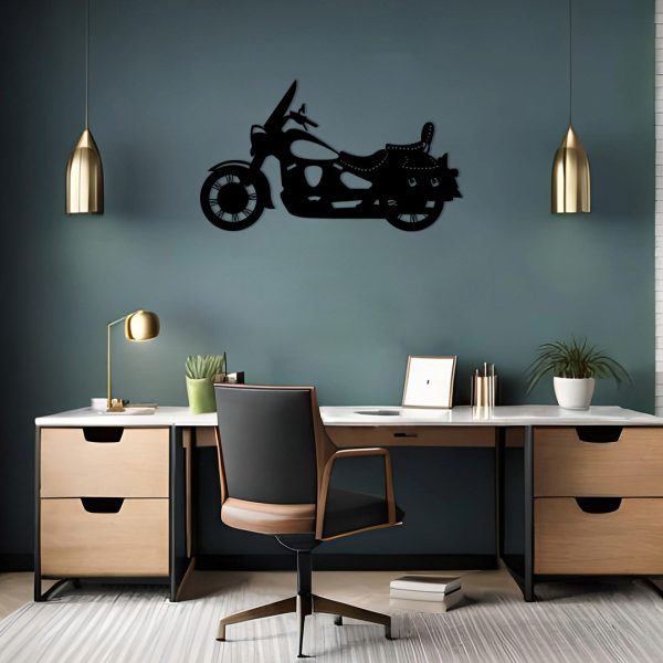 Art mural en métal Harley Davidson