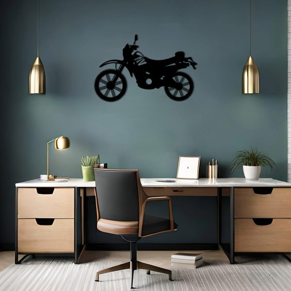 Art mural métal motocross