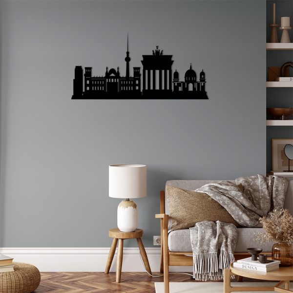 Art mural métal skyline Berlin