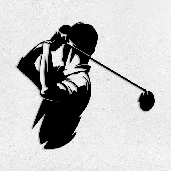 Deco murale métal golf