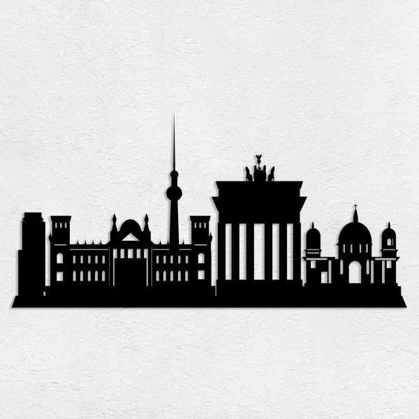 Deco murale métal skyline Berlin