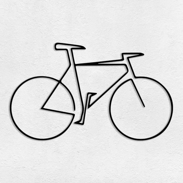 Deco murale métal vélo
