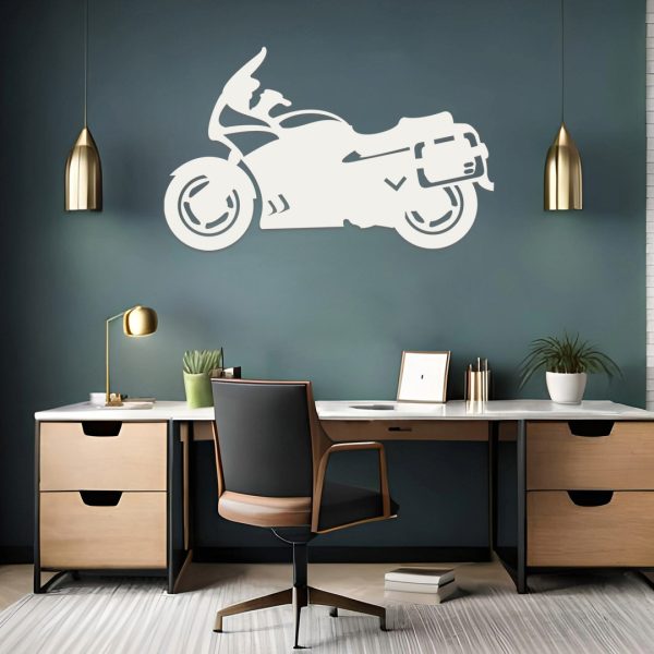 Art mural en métal moto routière – Image 3