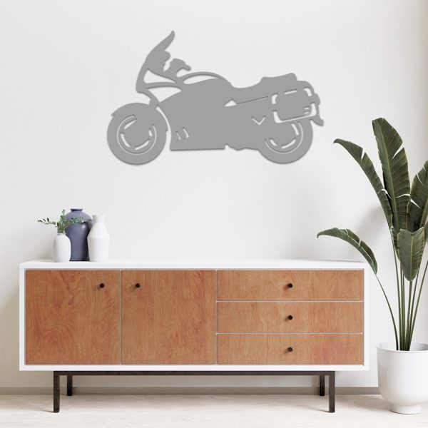 Art mural en métal moto routière – Image 4
