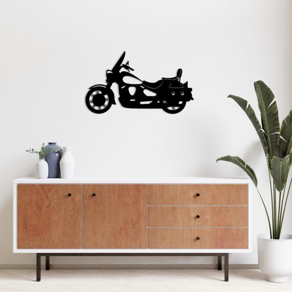 Décoration murale en métal Harley Davidson