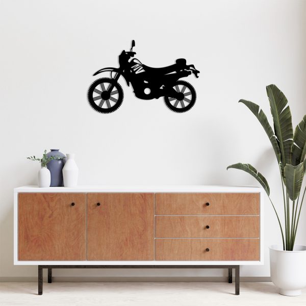 Décoration murale métal motocross