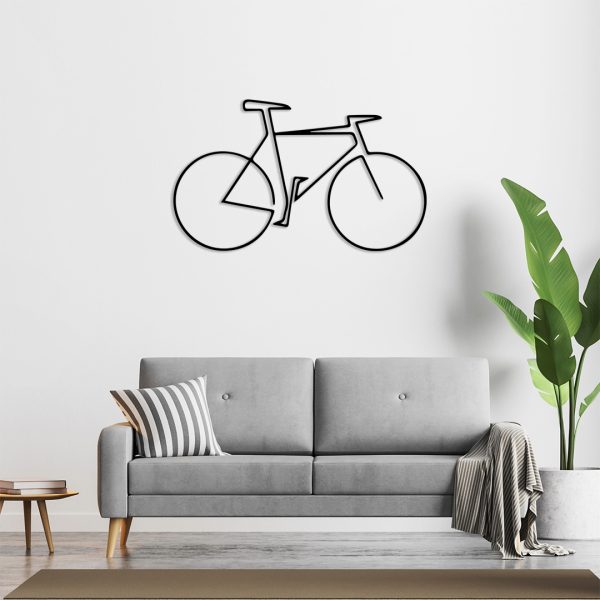 Décoration murale métal vélo