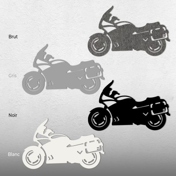 Art mural en métal moto routière – Image 5