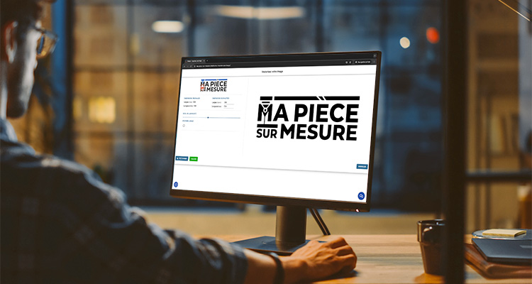 Création logo en métal avec une image en ligne