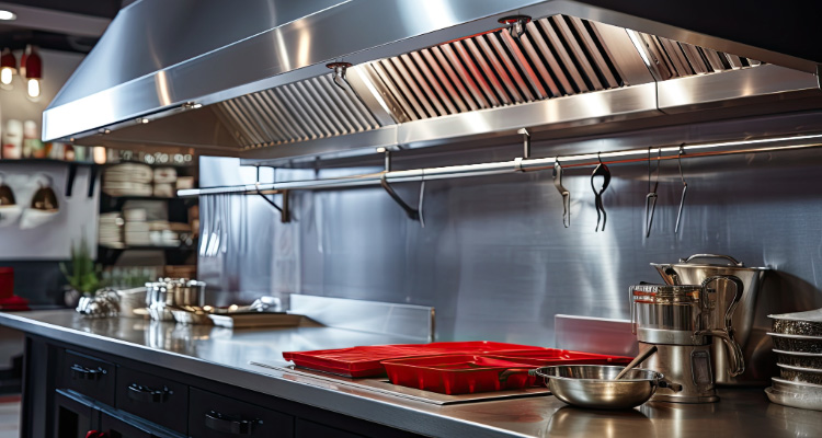 Crédence en inox brossé sur mesure