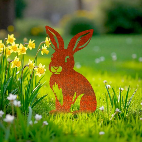 Décoration extérieure Lapin de Pâques assis – Image 3