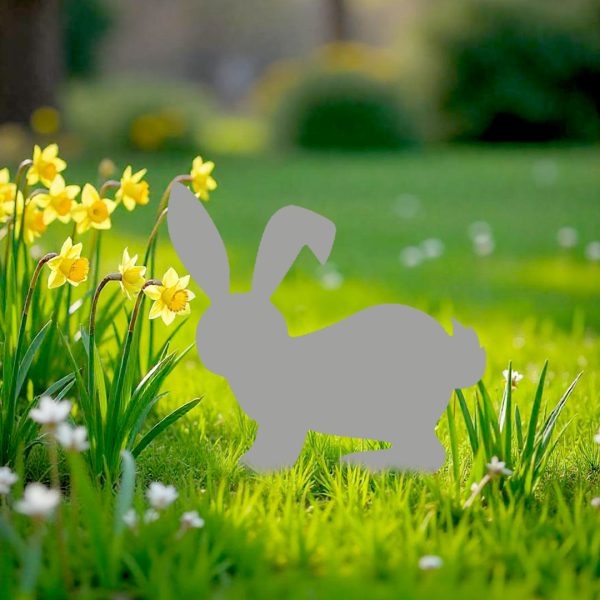 Décoration extérieure Silhouette Lapin de Pâques profil – Image 7