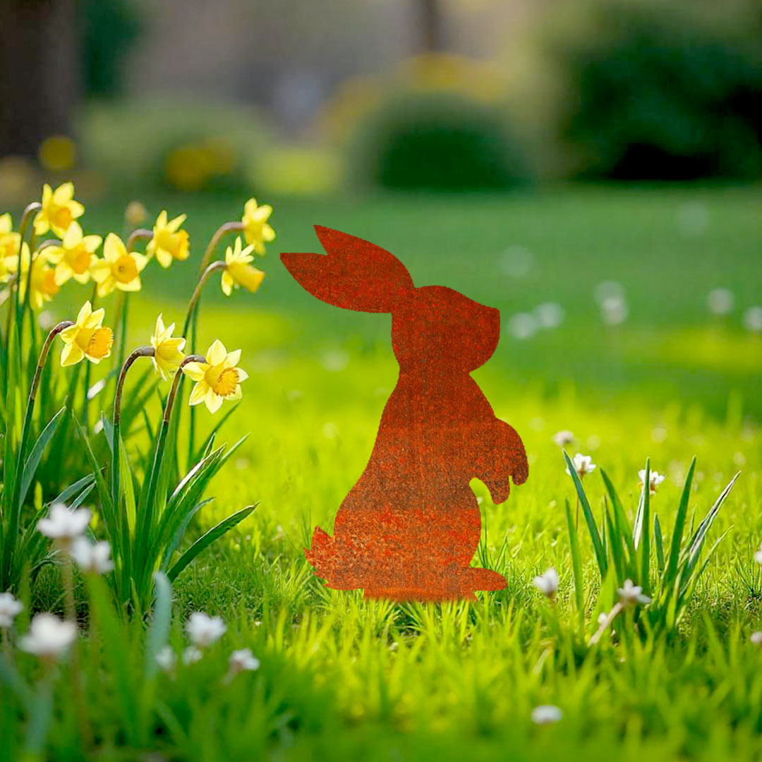 Décoration extérieure Silhouette Lapin de Pâques debout – Image 5