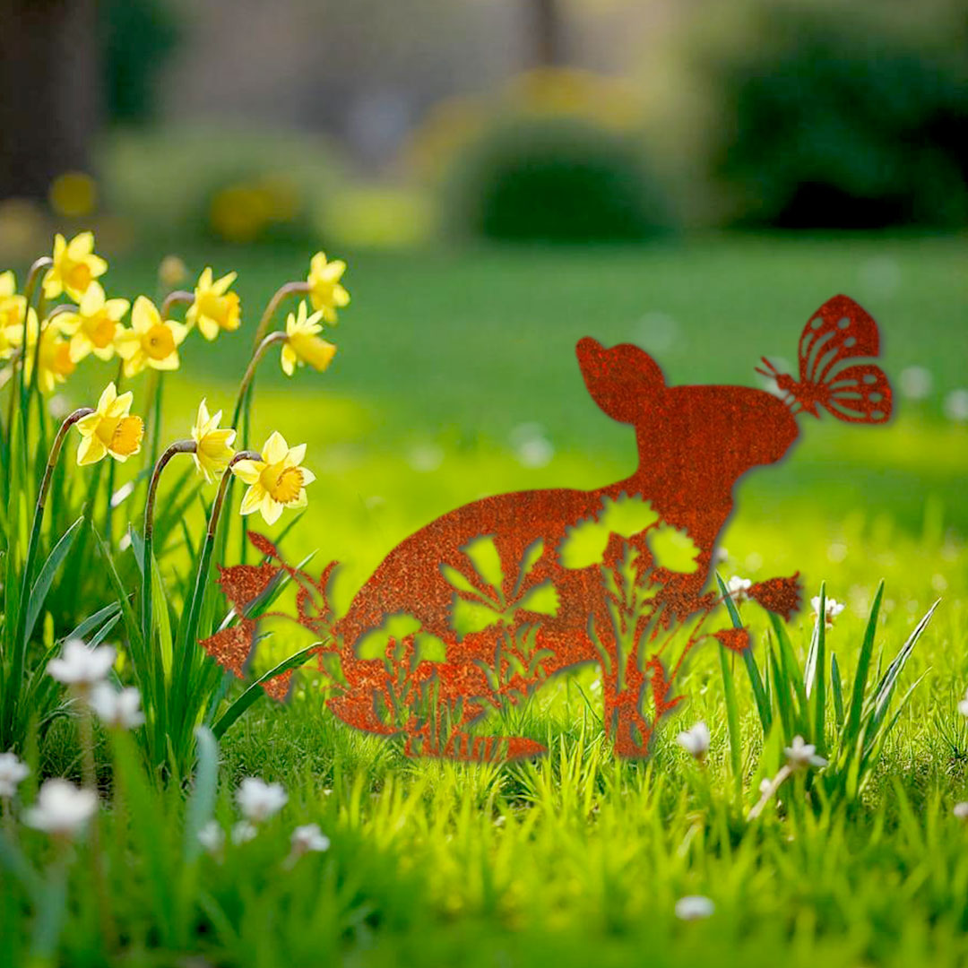 Décoration extérieure Lapin de Pâques champêtre – Image 5