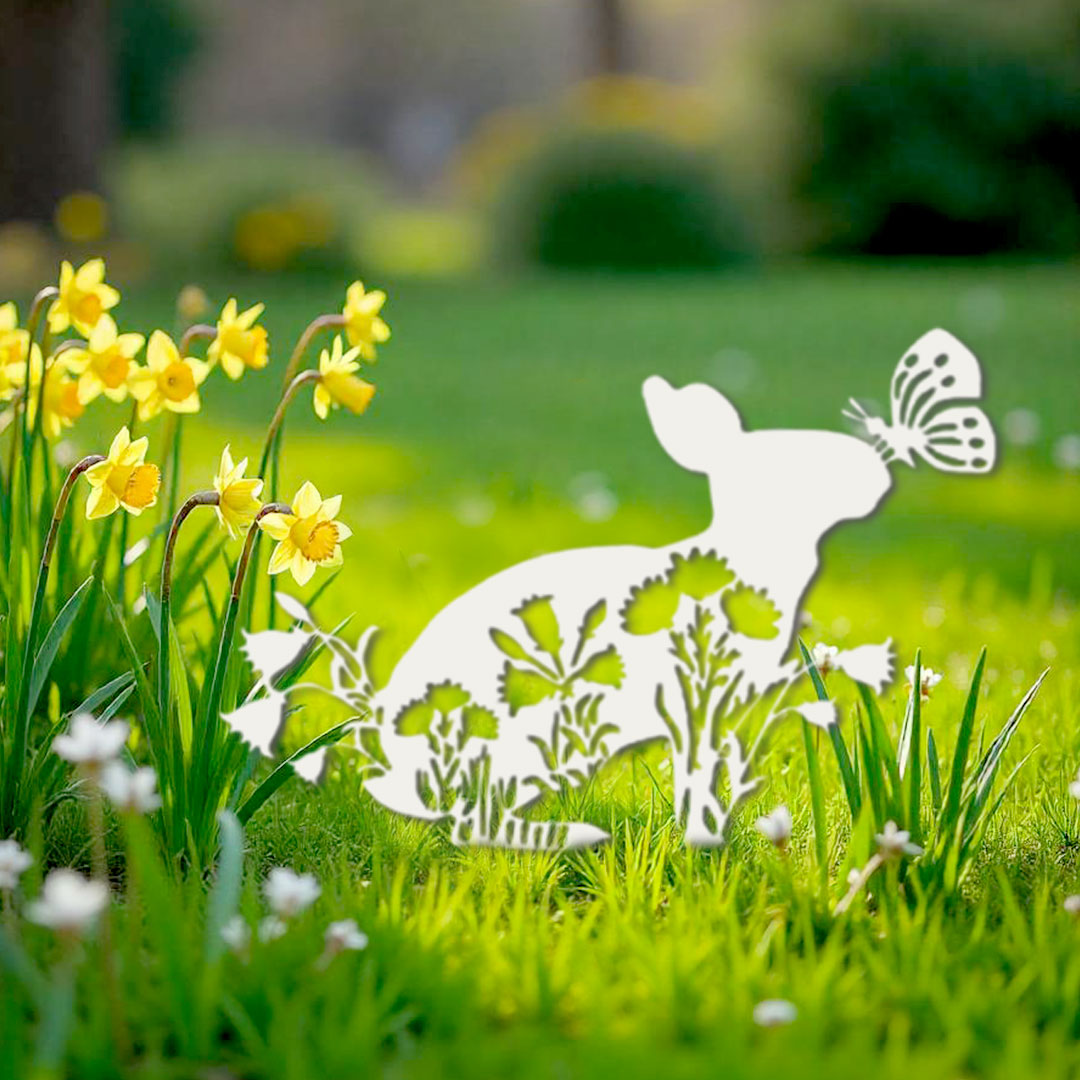 Décoration extérieure Lapin de Pâques champêtre – Image 4