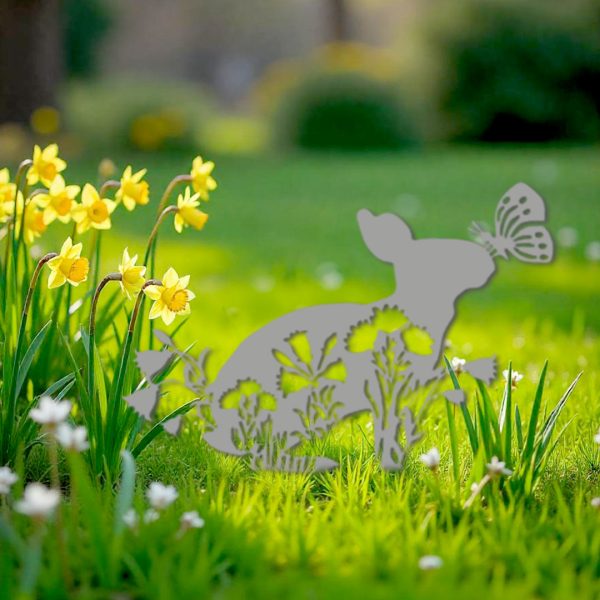 Décoration extérieure Lapin de Pâques champêtre – Image 3