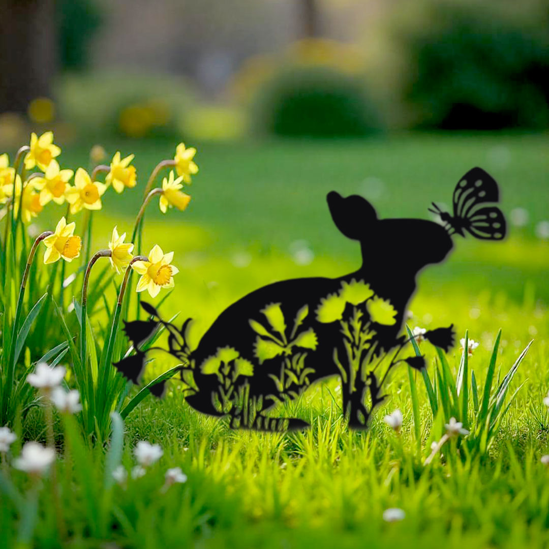 Décoration extérieure Lapin de Pâques champêtre – Image 2