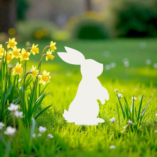 Décoration extérieure Silhouette Lapin de Pâques debout – Image 4