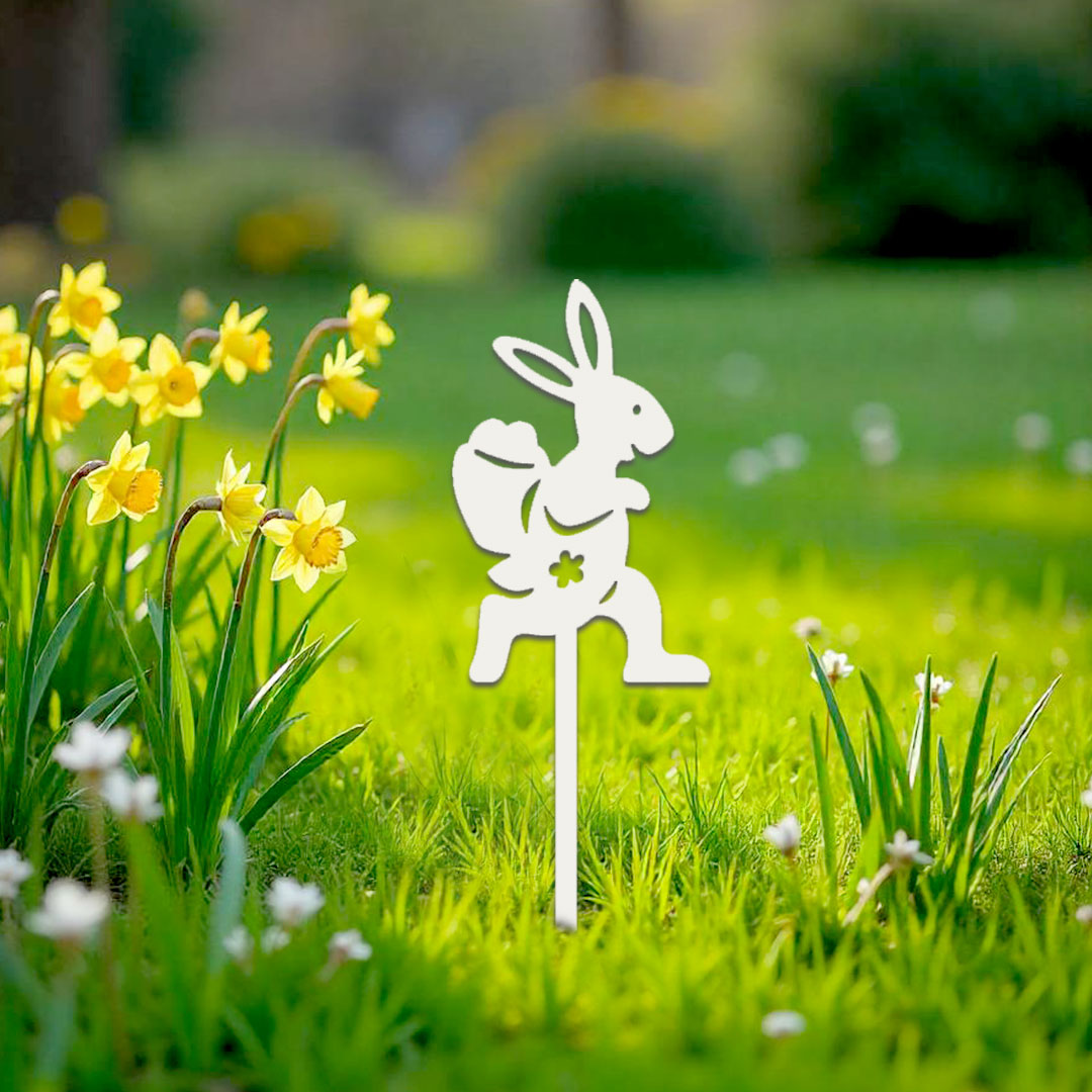 Décoration extérieure à piquer Lapin coureur – Image 4