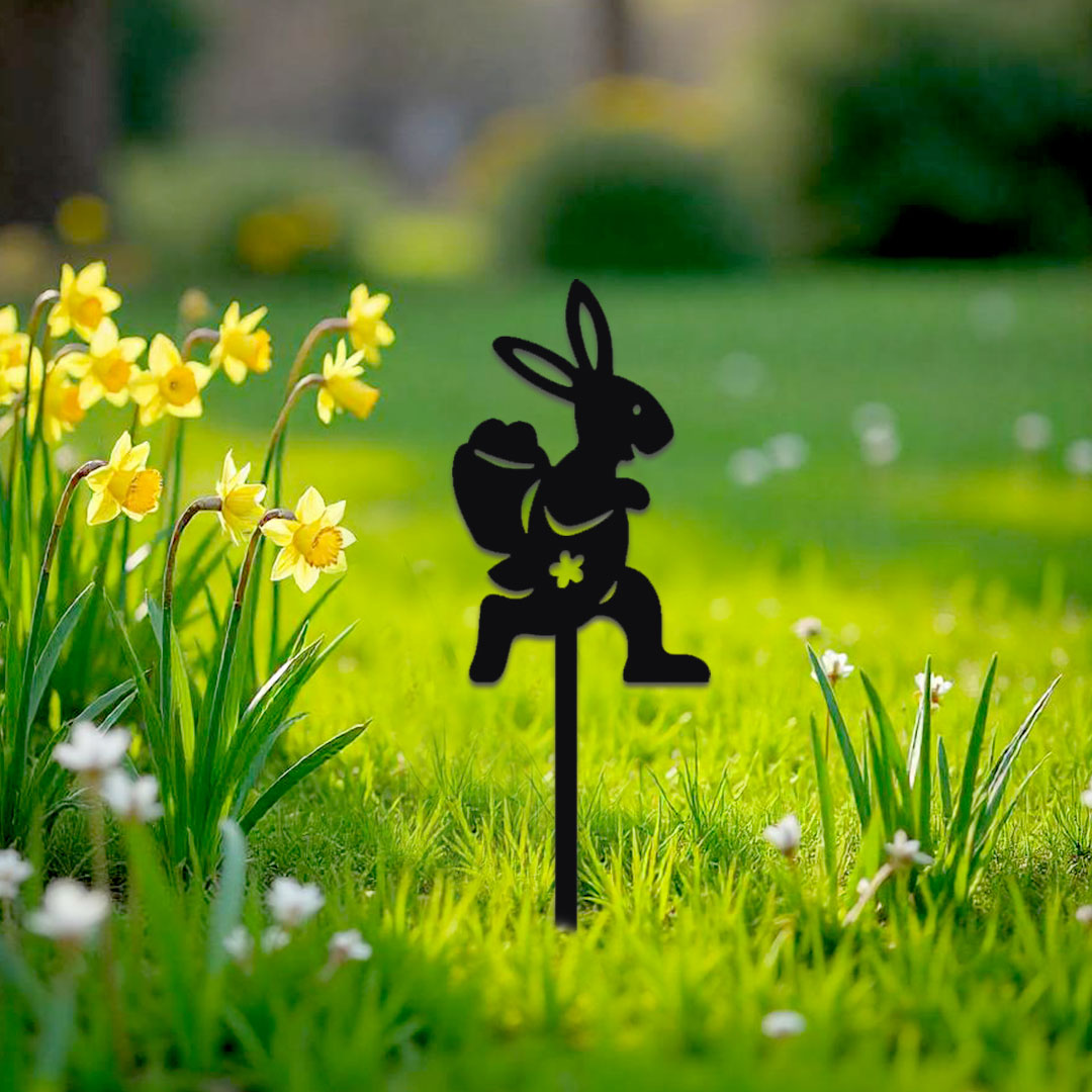 Décoration extérieure à piquer Lapin coureur – Image 3