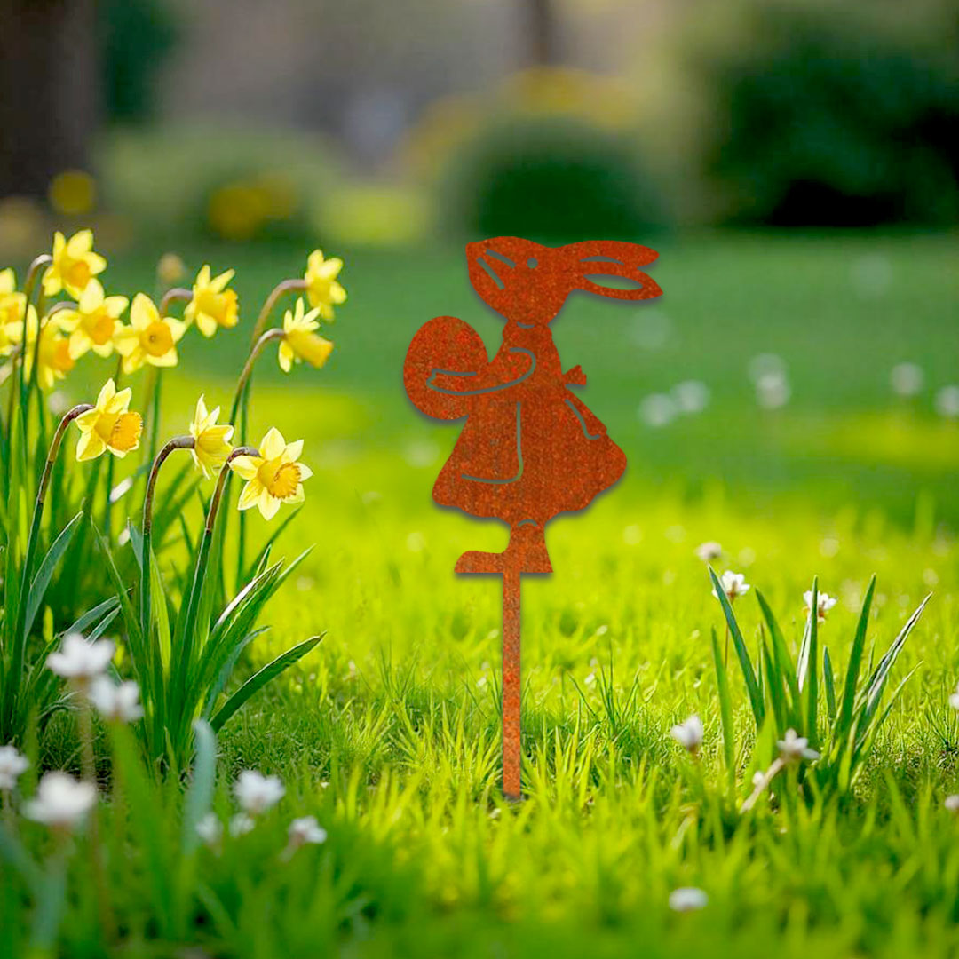 Décoration extérieure à piquer Lapine et son oeuf – Image 5