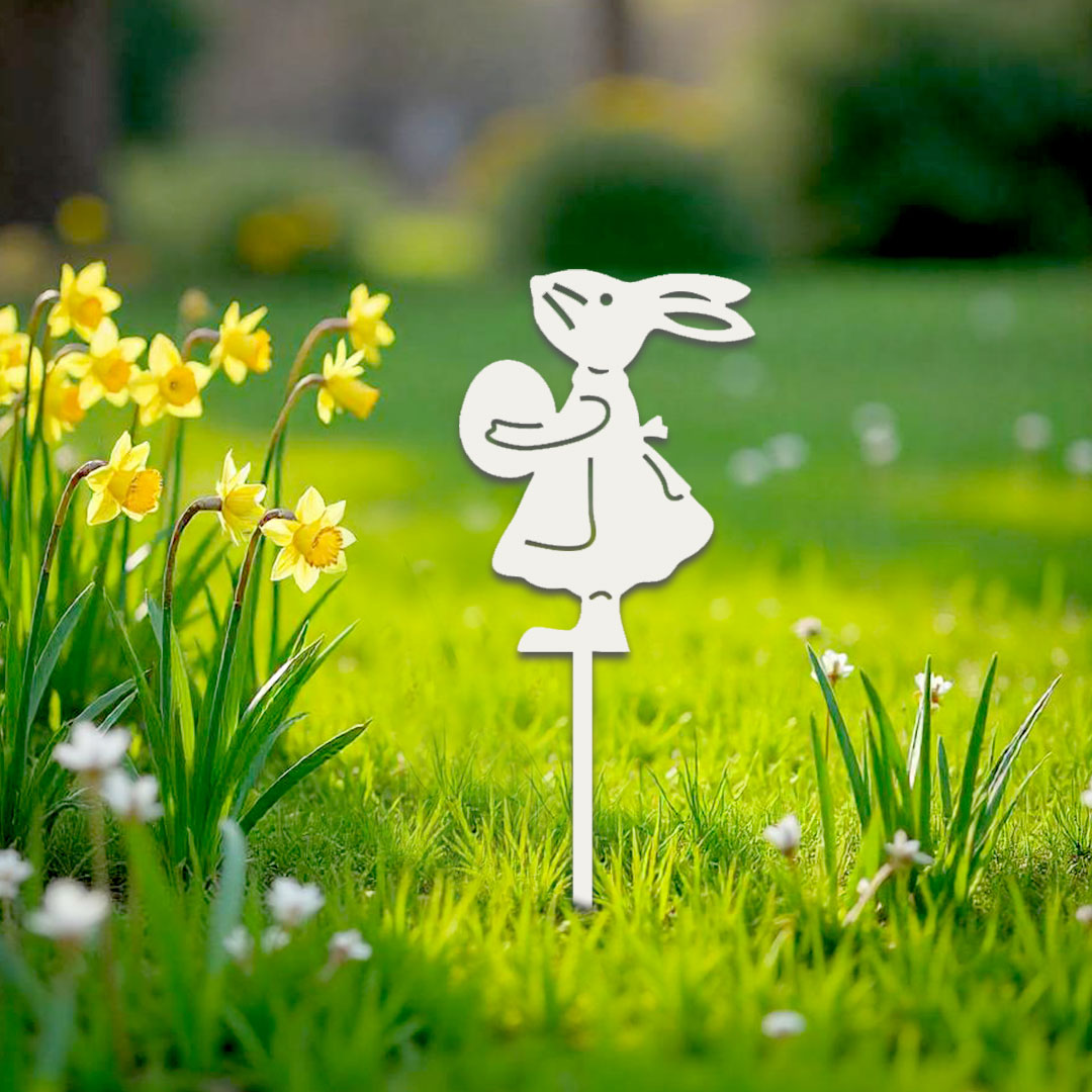 Décoration extérieure à piquer Lapine et son oeuf – Image 4