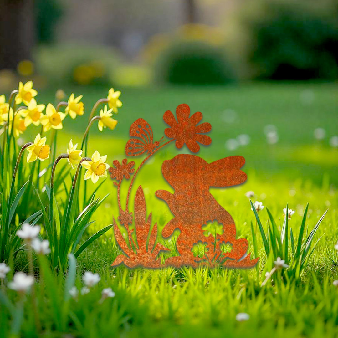 Décoration extérieure Lapin de Pâques et papillon – Image 6