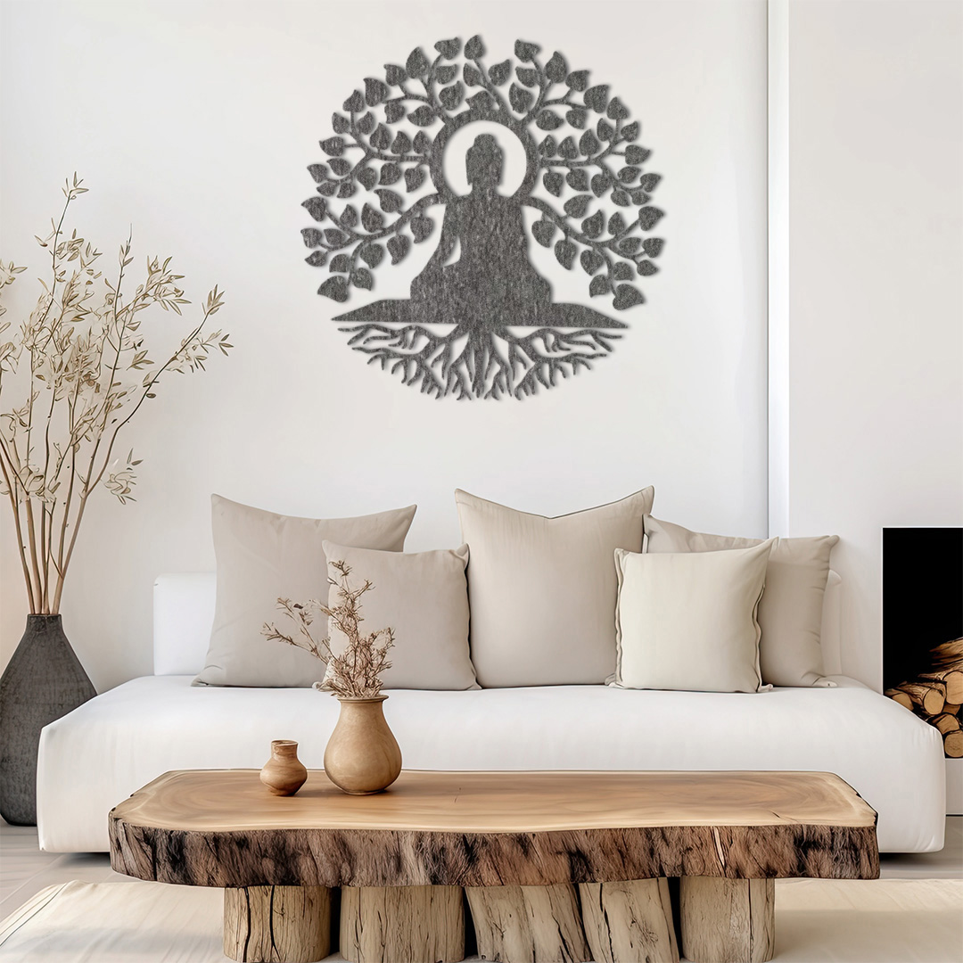 Décoration murale métal arbre de vie zen – Image 2