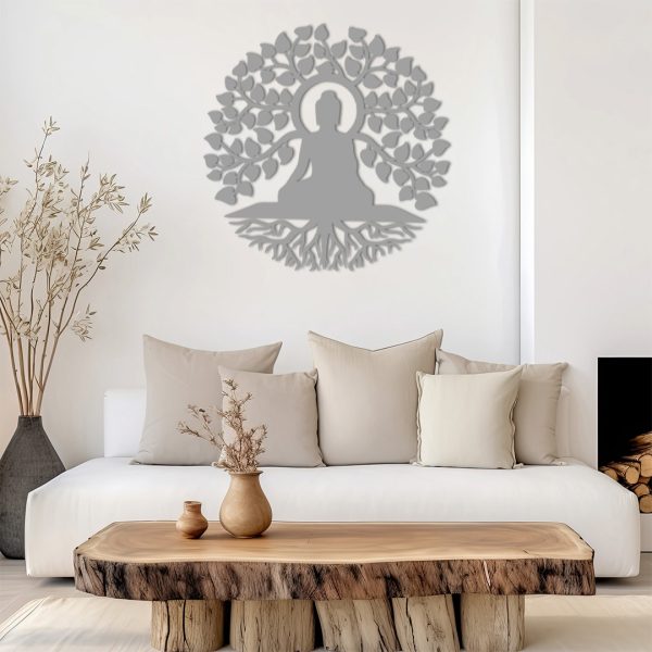 Décoration murale métal arbre de vie zen – Image 4
